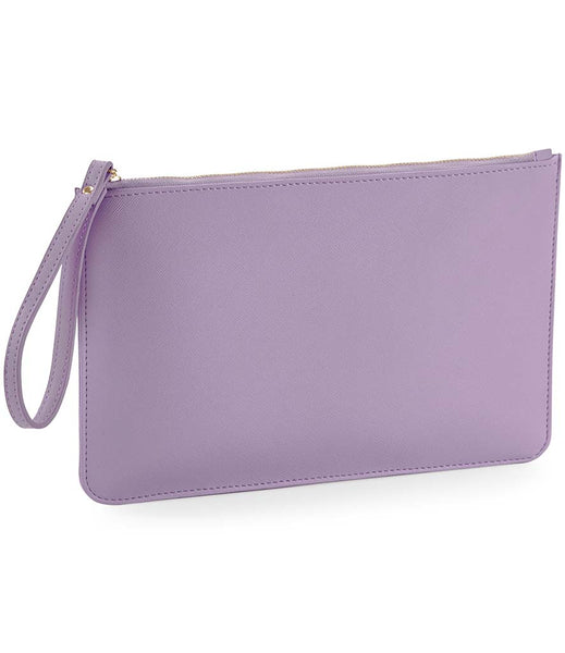 Personalised PU Leather Boutique Clutch Bag/Wallet/Accessory Pouch in 12 colour choices