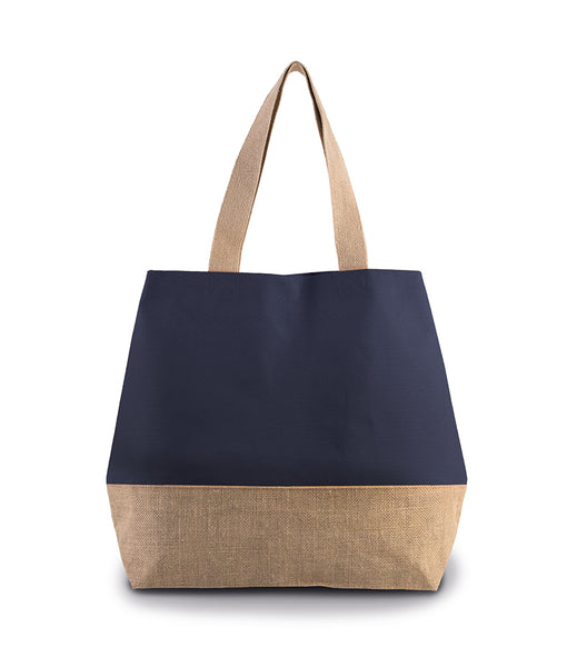 Canvas and Jute Shopping Tote - Choice of 4 colours