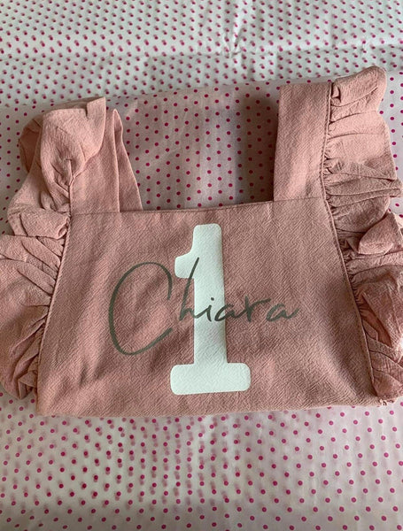 1st Birthday Baby Romper - Personalised With Name