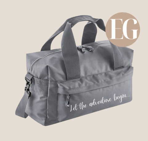 Let The Adventure Begin Holdall Bag - Perfect as a Hospital Bag/Labour Bag/New Baby Baby